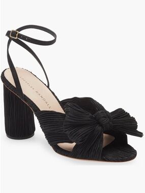 Loeffler Randall $395msrp NEW IN BOX Camellia Sandal Pleated Bow Sandal sz 10B